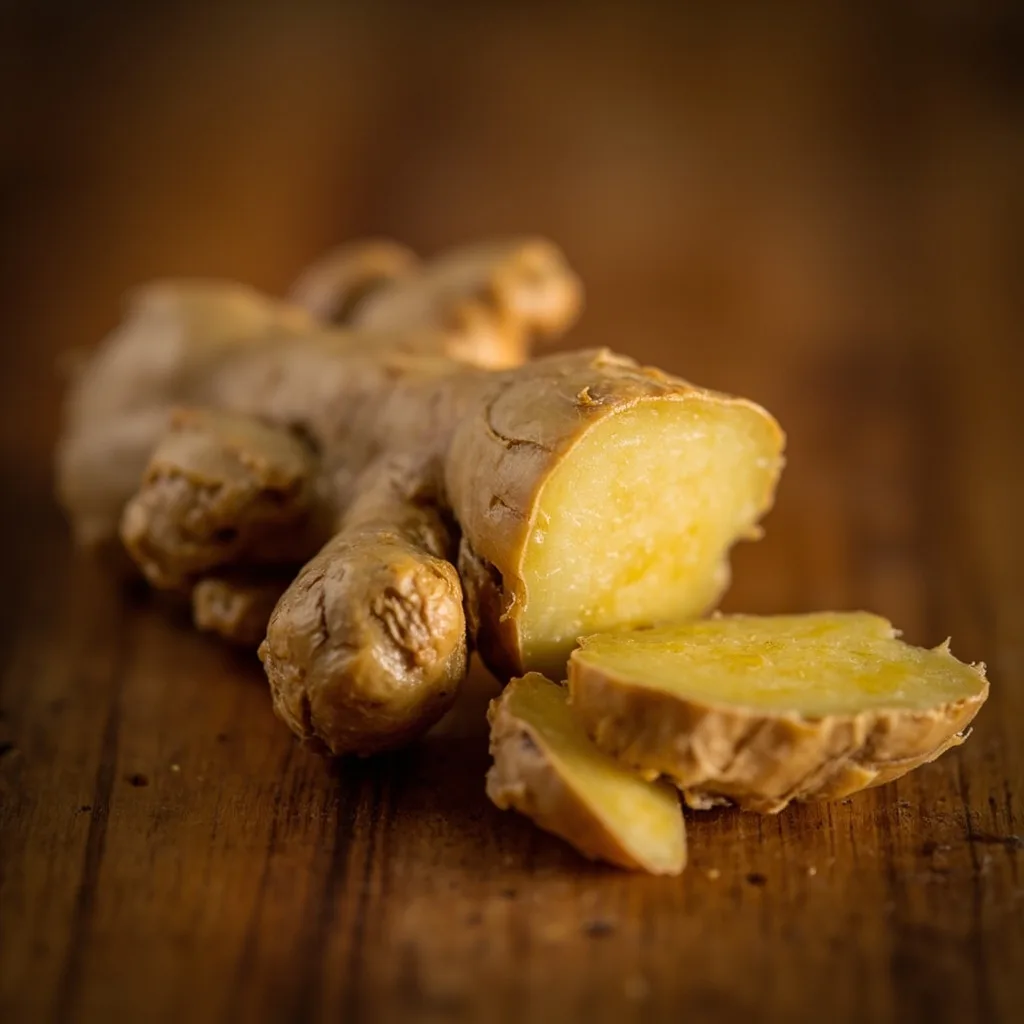 Ginger root — the plant containing gingerols
